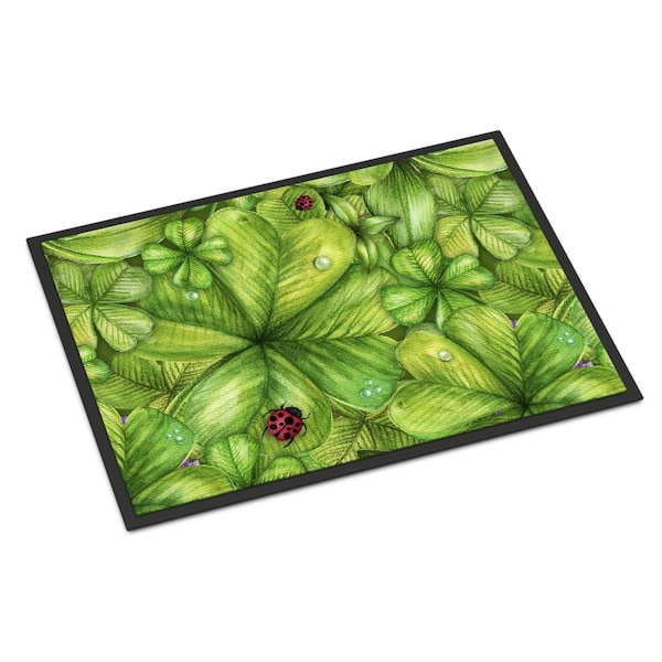 Carolines Treasures 24 x 36 in. Shamrocks & Lady bugs Indoor or Outdoor Mat BB5754JMAT - main